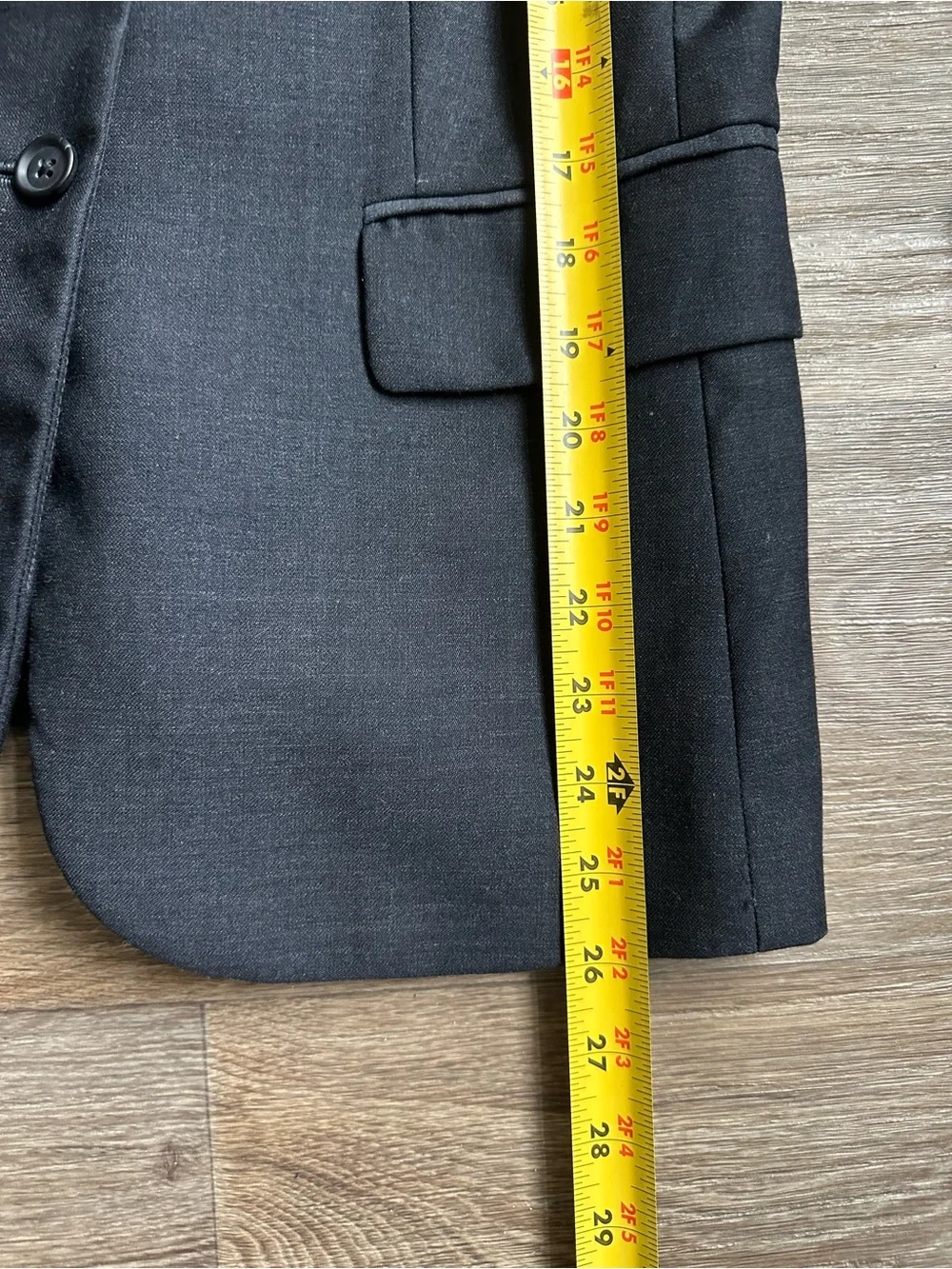 GAP Women’s Dark Gray Tailored Academy Blazer Jacket Size 6
